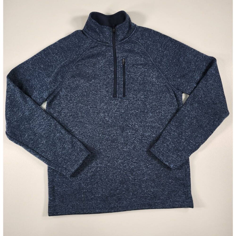 Eddie Bauer Quarter Zip Men's Medium Blue